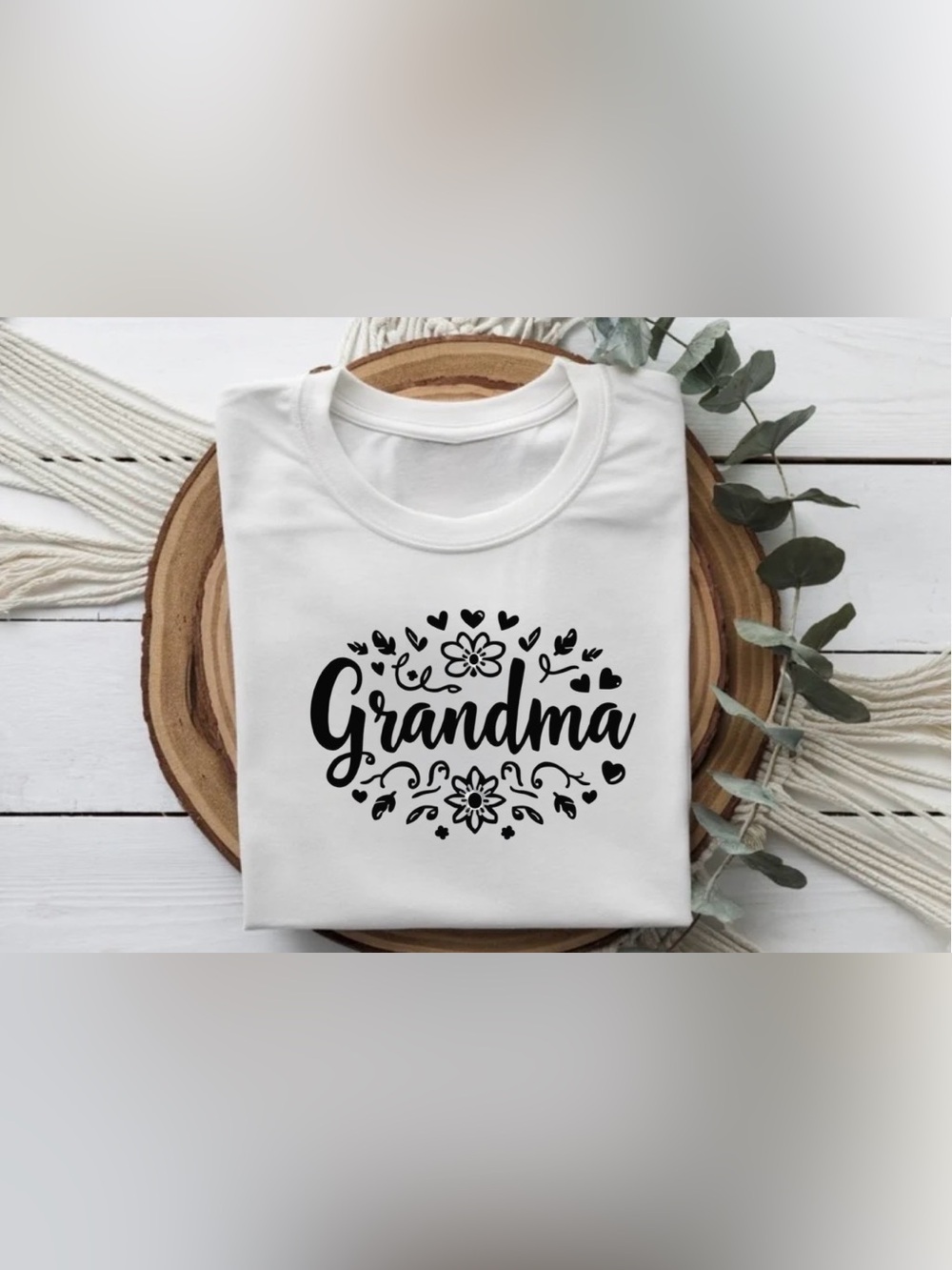Grandma Floral Tee | Cute Grandma Shirt | Gift for Nana Grandma Top
